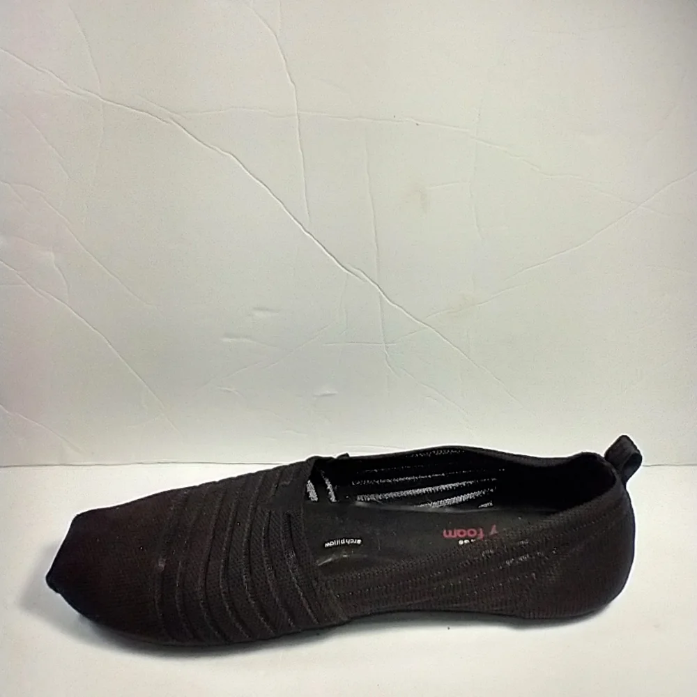 BOBS by Skechers Plush Golden Hour Black Slip On Comfort Shoes Women's sz 10.